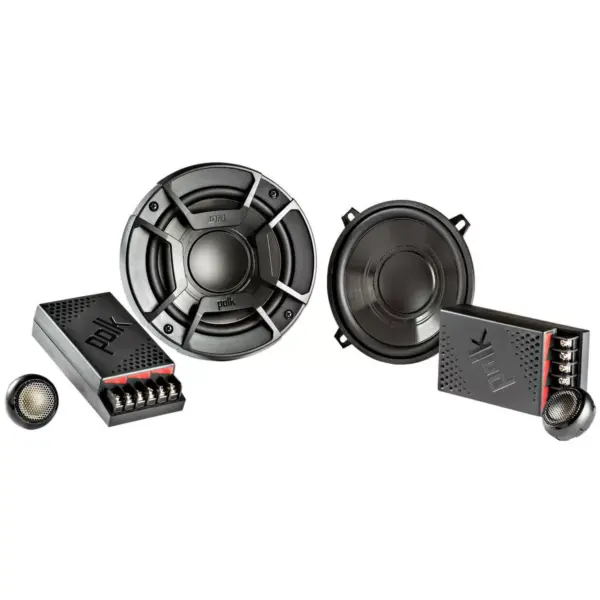 Polk Audio 5.25" 300 Watt 2 Way + Boss 6x9" 3 Way Chaos Exxtreme Car Speakers