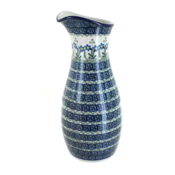 Blue Rose Polish Pottery Blue Posy Water Carafe