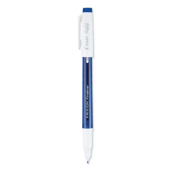 Pilot FriXion Erasable Stick Marker Pen, 0.6 mm, Blue Ink/Barrel, Dozen 11467