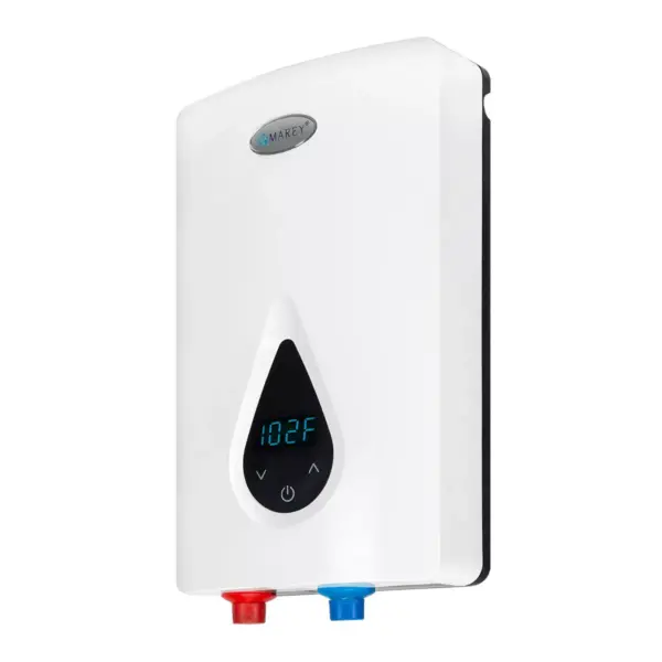 Marey ECO150 220 Volt 14.5kW Electrical Tankless Energy Efficient Digital Water Heater with SMART Technology and Corrosion Resistant Heating Element