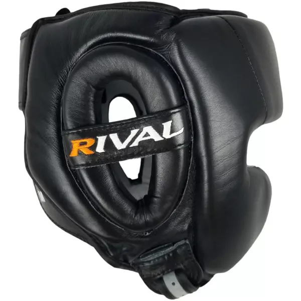 Rival Boxing RHG30 Mexican Style Cheek Protector Headgear - Large - Black/Black