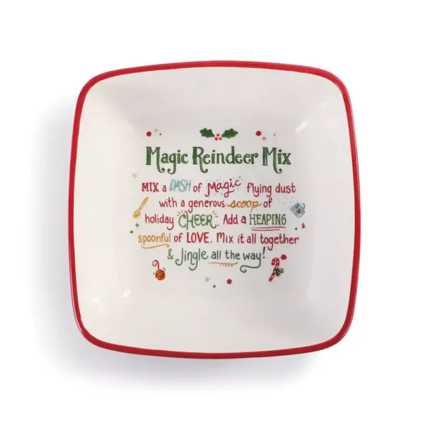 DEMDACO Magic Reindeer Mix Bowl Red