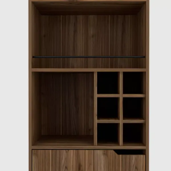 Aster High Bar Cabinet Mahogany - RST Brands