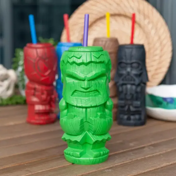 Beeline Creative Geeki Tikis Marvel Incredible Hulk Tumbler | Tiki Style Cup | Holds 28 Ounces