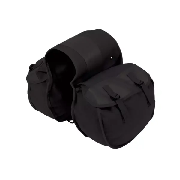 Stansport Cotton Canvas Saddle Bag Black