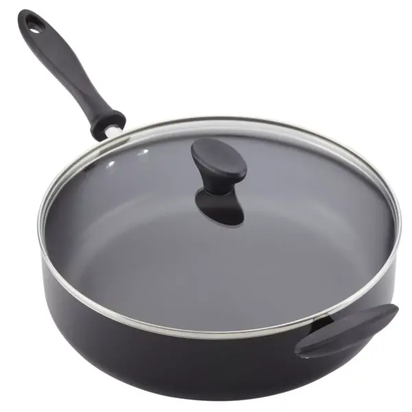 Farberware Reliance 6qt Covered Saute Pan with Helper Handle Black