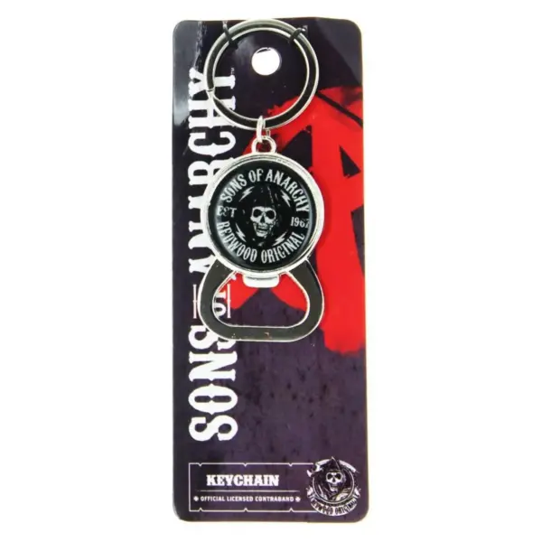 Just Funky Sons of Anarchy Logo Keychain Bottle Opener