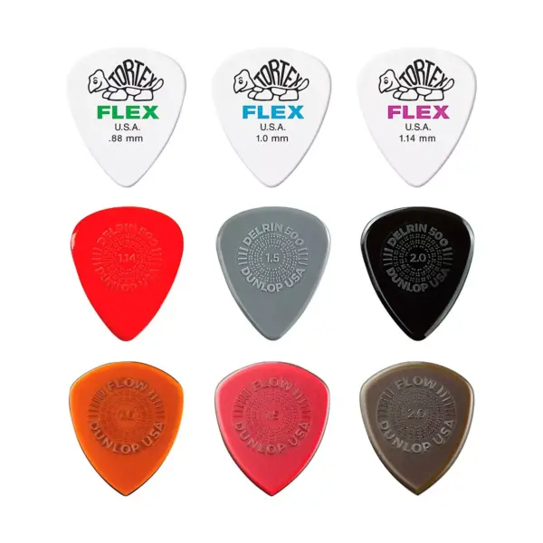 Dunlop Variety Flex/Flow/Prime Grip Pick Pack MD/HV 18 Pack