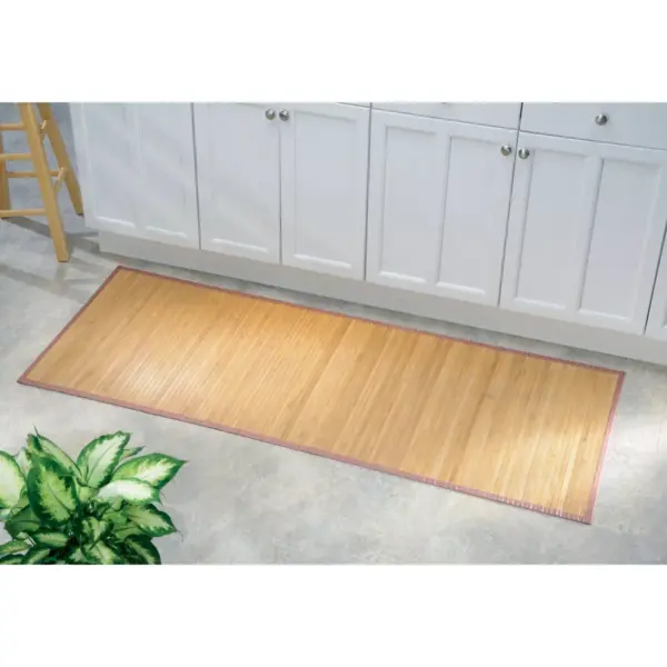 Rayon made from Bamboo Bath Mat Runner Tan - iDESIGN