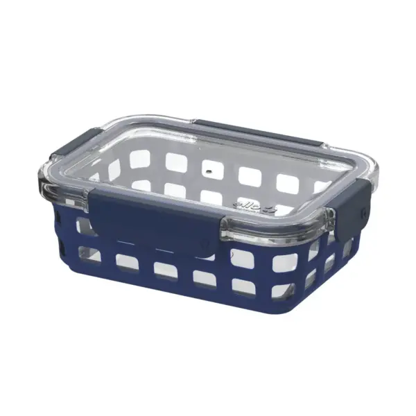 Ello 3.4 Cup Glass Food Container -  Navy