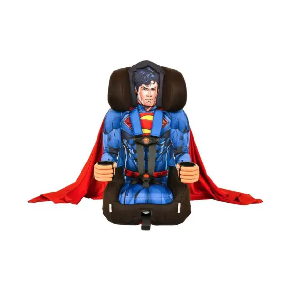 Kids Embrace DC Comics Superman Combination Harness Booster Car Seat with Cape