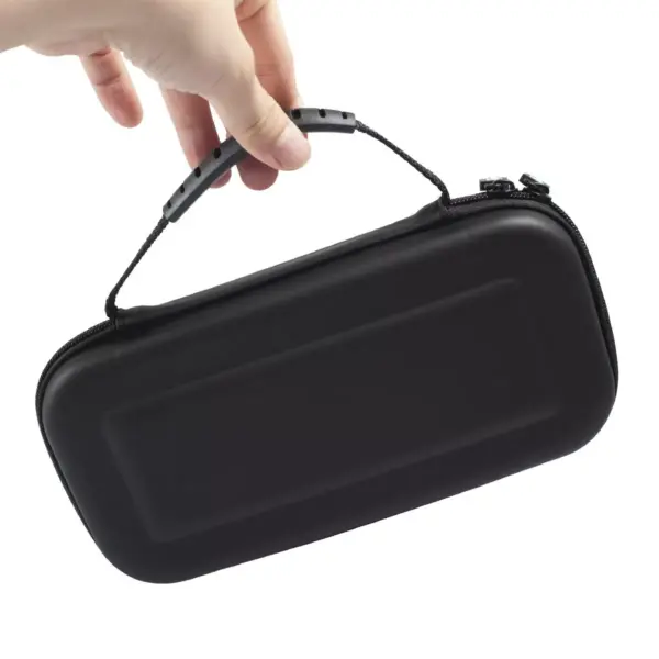 Insten For Nintendo Switch Lite Carrying Case - Portable Hard Shell Travel Pouch with Hand Strap, Black