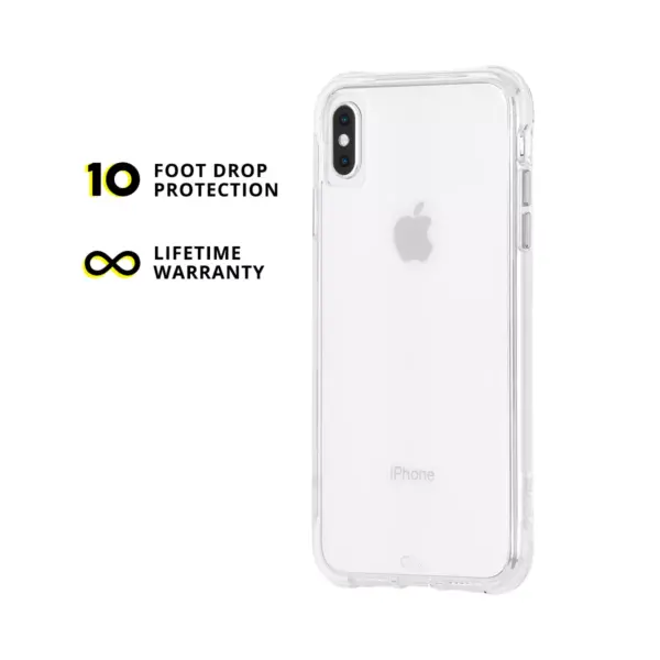 Case-Mate iPhone Xs Max Tough Clear + Black Ring Bundle