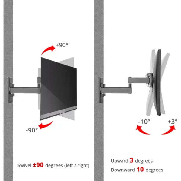 SIIG Mounting Arm for LCD Monitor, TV - Black - 2 Display(s) Supported27" Screen Support - 33 lb Load Capacity