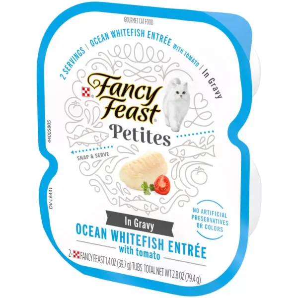 Fancy Feast Petites Ocean White Fish with Tomato Gravy Wet Cat Food - 2.8oz