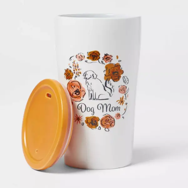 10oz Stoneware Dog Mom Tumbler with Lid - Opalhouse™