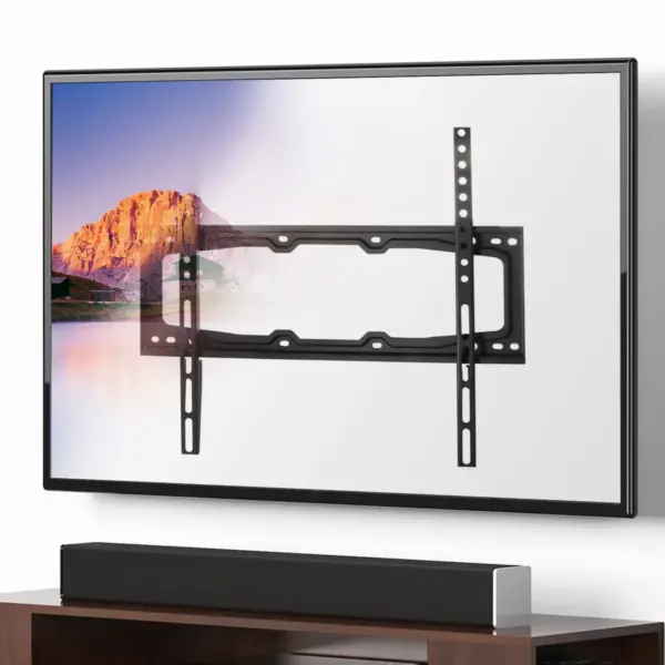 MegaMounts Super Slim Fixed TV Monitor Wall Mount for 26 Inch to 55 Inch Screens