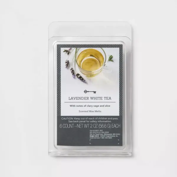 6ct Lavender White Tea Scented Wax Melts - Threshold™