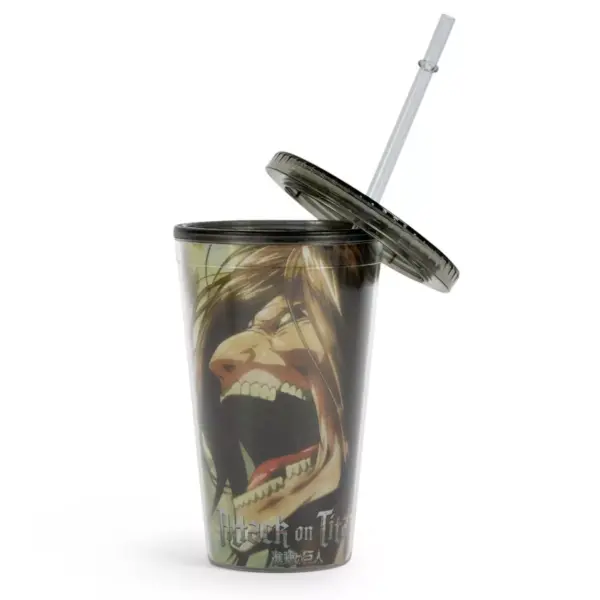 Funky People Attack On Titan Eren Yeager Titan Screaming Carnival Cup With Straw | 16 Ounces