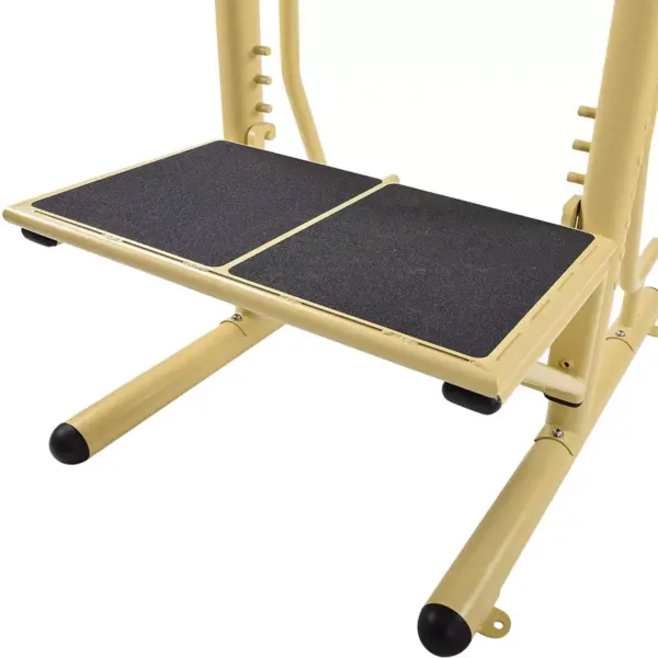 Stamina 65-1485 Weather-Resistant Outdoor Fitness Power Tower Pro Station with Pull-Up Station and Plyo Box, Gold