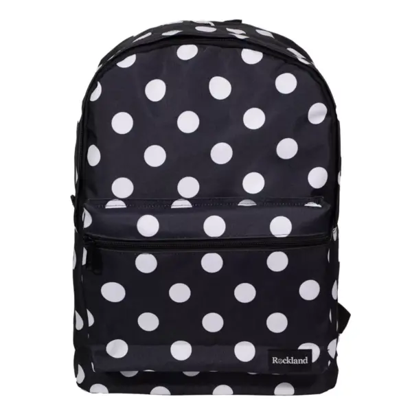 Rockland 17'' Classic Laptop Backpack - Black Dot