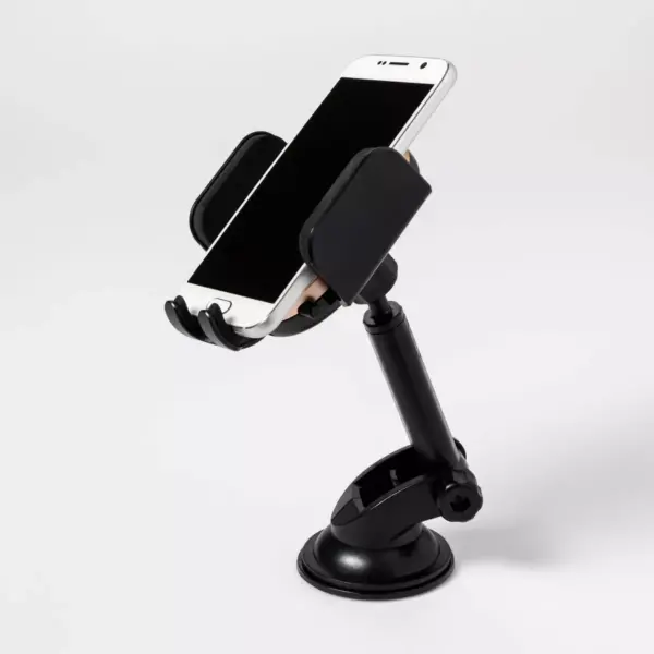 heyday™ Dash/Window Car Mount with 10W Qi Charging  - Black/Gold