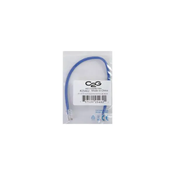 C2G-10ft Cat5e Non-Booted Unshielded (UTP) Network Patch Cable - Blue - Category 5e for Network Device - RJ-45 Male - RJ-45 Male - 10ft - Blue