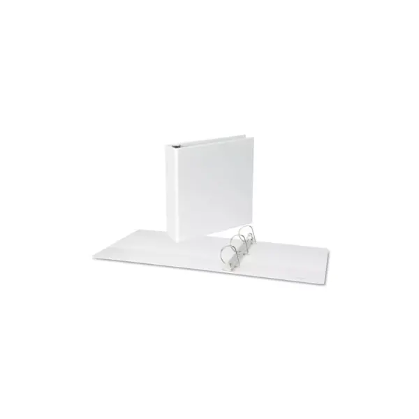 UNIVERSAL Slant-Ring Economy View Binder 2" Capacity White 20746