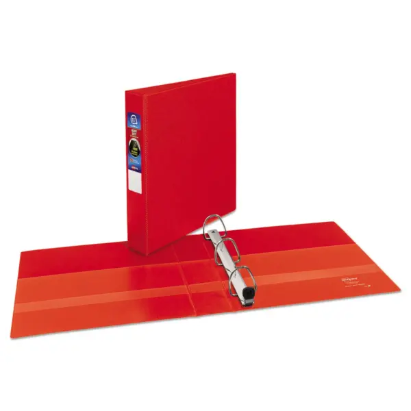 Avery Heavy-Duty Binder with One Touch EZD Rings 11 x 8 1/2 1 1/2" Capacity Red 79585