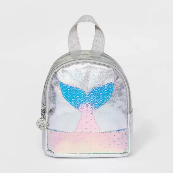 Girls' Mermaid Tail Doom Backpack - Cat & Jack™ White