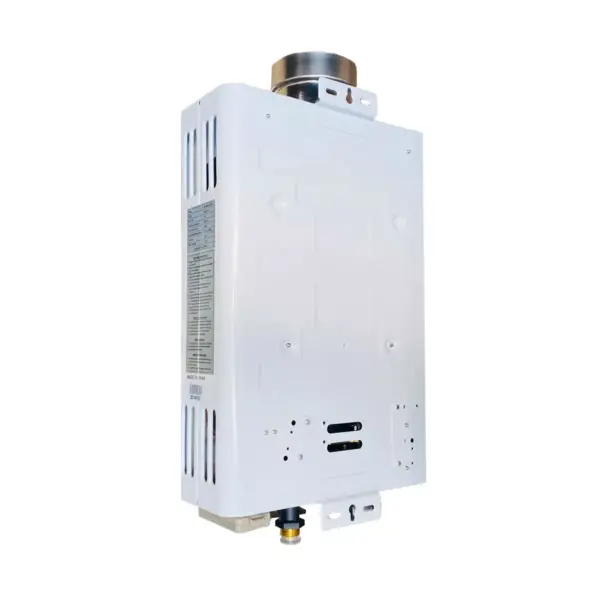 Marey GA5FLP 34000 BTU 1.32 GPM Compact Liquid Propane Tankless Water Heater with Battery Operated Pulse Ignition and Summer/Winter Switch