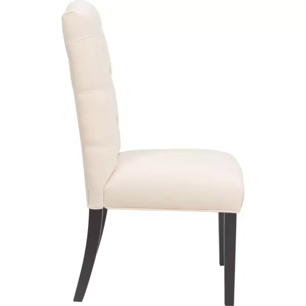 Set of 2 Provence Tufted Dining Chairs Beige - Finch