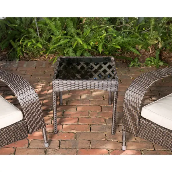 Coconino 3pc Wicker Patio Chat Set - Balkene Home