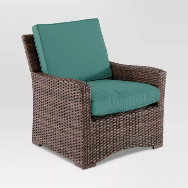 Halsted All Weather Wicker Patio Club Chair - Turquoise - Threshold™