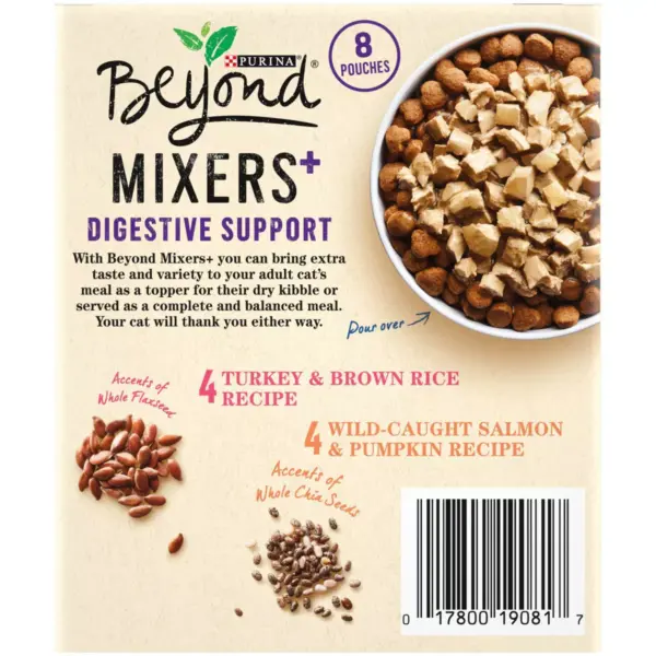 Purina Beyond Mixers Digestive Support Poultry & Fish In Gravy Wet Cat Food - 1.55oz/8ct Variety Pack