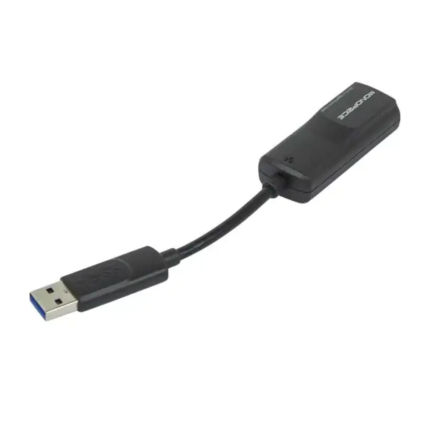 Monoprice USB 3.0 to Gigabit Ethernet Adapter, 1000 Mbps Gigabit Ethernet Speeds, Compatible With 10/100 Mbps Connections