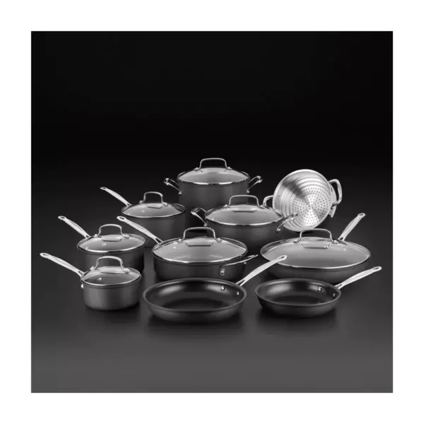 Cuisinart Chef's Classic 17pc Non-Stick Hard Anodized Cookware Set - 66-17N