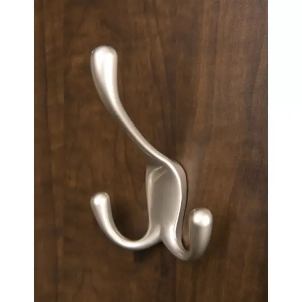 Rev-A-Shelf Sidelines CTWSL-HK-SN-5 Decorative Closet Organizing Wall Hooks for Hanging Aprons, Hats, or Jewelry, Satin Nickel (5 Pack)