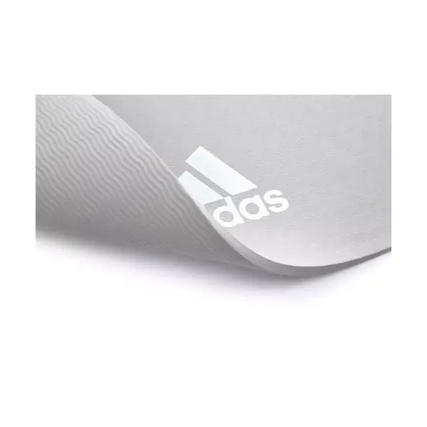 Adidas ADYG-10100GR Universal Exercise Roll Up Slip Resistant Fitness Pilates and Yoga Mat, 8mm Thick, Grey