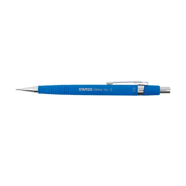 Staples Metrix Mechanical Pencils 0.5mm Blue 3/Pack (50801)