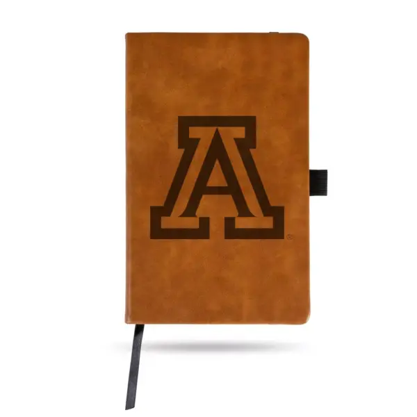 NCAA Arizona Wildcats Laser Engraved Brown Leather Padfolio