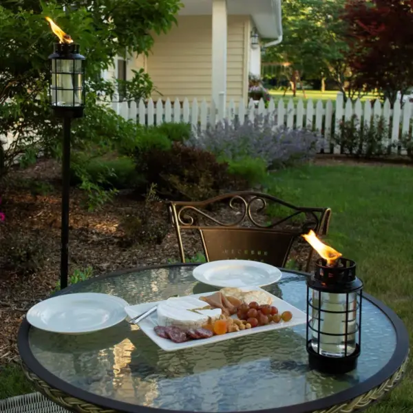 Round Lantern StepNStall Outdoor Torch - TIKI