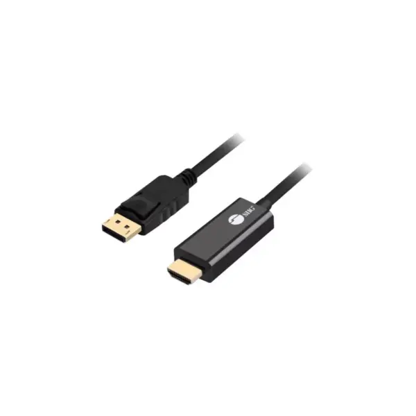 SIIG DisplayPort 1.2 To HDMI 6ft Cable 4K/30Hz - 6 ft DisplayPort/HDMI A/V Cable for Audio/Video Device, HDTV, PC, Monitor, Notebook, Desktop Computer