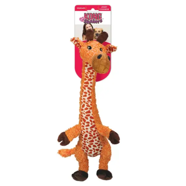 KONG Shakers Giraffe Dog Toy - Orange