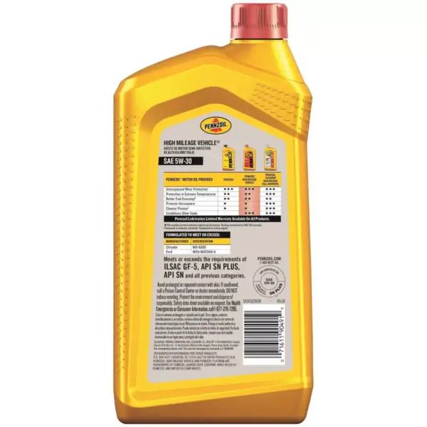 Pennzoil High Mileage 5W-30