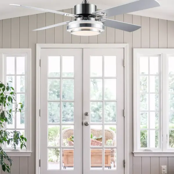 51" LED 4-Blade Soren Integrated Ceiling Fan - River of Goods