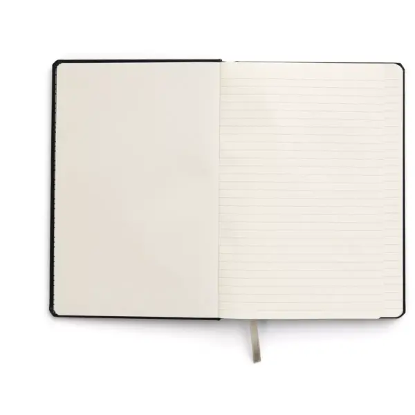 MyOfficeInnovations Medium Hard Cover Ruled Journal, Black