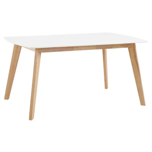 60" Retro Modern Wood Kitchen Dining Table - Saracina Home