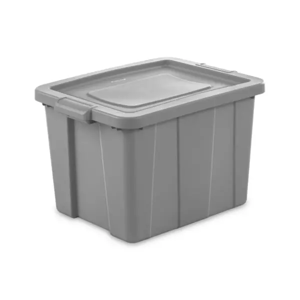 Sterilite Tuff1 18 Gallon Plastic Storage Tote Container Bin w/ Lid (6 Pack)