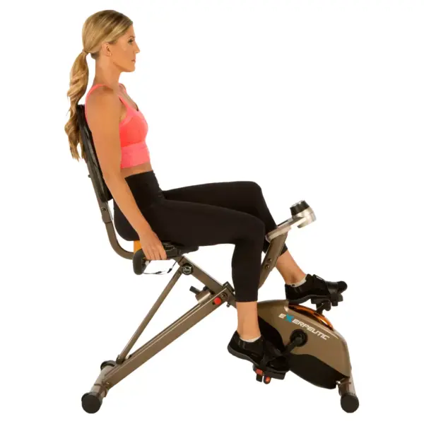 Exerpeutic Gold 525XLR Folding Recumbent Exercise Bike